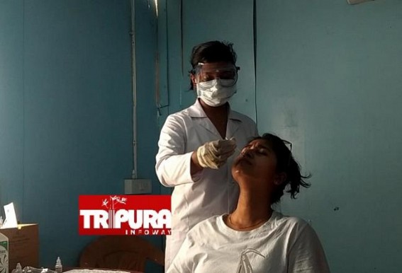 Agartala MBB Airport other Entry Points in Tripura started COVID-Testing Excluding Vaccinated and COVID-Negative Reports Holding Travelers : Positivity Rate among Travelers are 'High' Agartala MBB Airport other Entry Points in Tripura started COVID-Testing Excluding Vaccinated and COVID-Negative Reports Holding Travelers : Positivity Rate among Travelers are 'High'